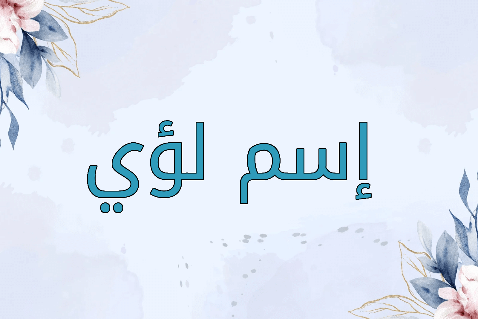 اسم لؤي