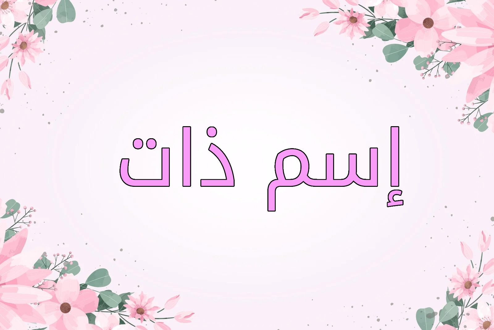 اسم ذات